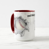Personalisiert Baseball Tasse (Vorderseite Links)