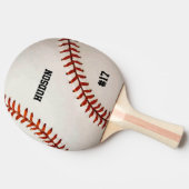 Personalisiert Baseball Tischtennis Schläger (Seitenansicht)
