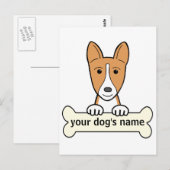 Personalisiert Basenji Postkarte (Vorne/Hinten)