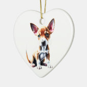 Personalisiert Basenji Welppy Keramik Ornament (Links)