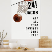 Personalisiert Basketball Abschluss Poster (Küche)