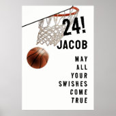 Personalisiert Basketball Abschluss Poster (Vorne)