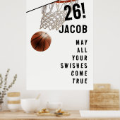 Personalisiert Basketball Abschluss Poster (Küche)