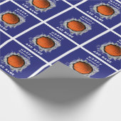 Personalisiert Basketball Geburtstag Geschenkpapier (Ecke)