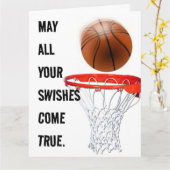 Personalisiert Basketball Geburtstag Karte (Gelbe Blume)