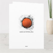 Personalisiert Basketball Geburtstag Karte (Rückseite)