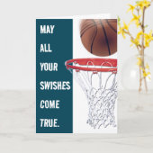 Personalisiert Basketball Geburtstag Karte (Gelbe Blume)