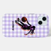 Personalisiert Basketball Girl IPhone 15 Fall Case-Mate iPhone Hülle (Rückseite (Horizontal))