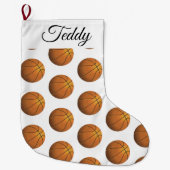Personalisiert Basketball Großer Weihnachtsstrumpf (Vorderseite)