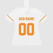 Personalisiert Basketball Jersey individuelle Name Ornament (Rückseite)