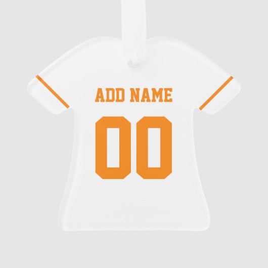 Personalisiert Basketball Jersey individuelle Name Ornament (Rückseite)