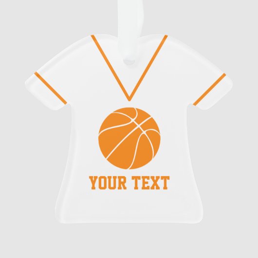 Personalisiert Basketball Jersey individuelle Name Ornament (Vorderseite)