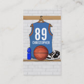 Personalisiert Basketball Jersey (LBO) Visitenkarte (Rückseite)