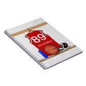 Personalisiert Basketball Jersey (Red Journal) Notizblock (Rechte Seite)