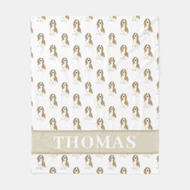 Personalisiert Basset Hound Fleecedecke