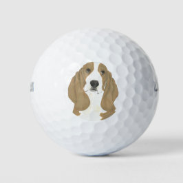 Personalisiert Basset Hound Golfball