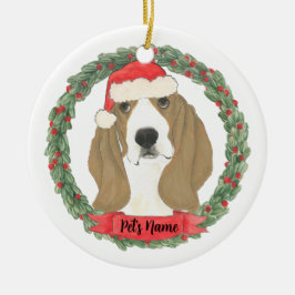 Personalisiert Basset Hound Keramik Ornament
