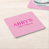 Personalisiert Bat Mitzvah Drink Untersetzer (angewinkelt)