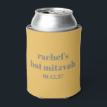 Personalisiert Bat Mitzvah Gevor Yellow Gray Dosenkühler<br><div class="desc">Behalt das Party cool mit diesem stilvollen personalisierten Bat Mitzvah kann cooler! Mit einem modernen minimalistischen Design und feinem Typografie ist dieser individuelle Drink-Ärmel ein lustiger und praktischer Vorteil für die Gäste. Ideal für Empfänge, Feiern und Party-Keepsakes, kann dies eine einzigartige Touch zu jeder Bat Mitzvah-Veranstaltung hinzufügen. Passen Sie mit...</div>