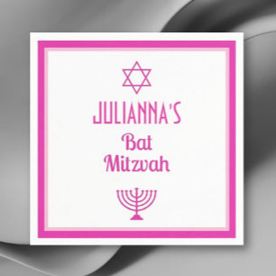 Personalisiert Bat Mitzvah Napkins Serviette