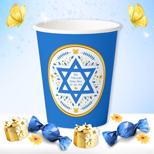 Personalisiert, Bat Mitzvah Party Supplier, Pappbecher