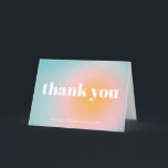 Personalisiert Bat Mitzvah Soft Blue Pastell Gradi Dankeskarte<br><div class="desc">Teilen Sie Ihre Dankbarkeit mit dieser modernen Dankeschön-Karte mit einem traumhaften Sonnenuntergang in sanften Pastelltönen. Die mutige Typografie fügt eine zeitgenössische Touch hinzu,  die sich perfekt für Hochzeiten,  Babyduschen,  Geburtstage oder jeden besondere Anlass eignet. Personalisieren Sie mit Ihrem Namen für eine stilvolle und herzliche Art zu sagen danke.</div>