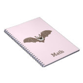 Personalisiert-Bat-Muster-Notebook Notizblock (Rechte Seite)