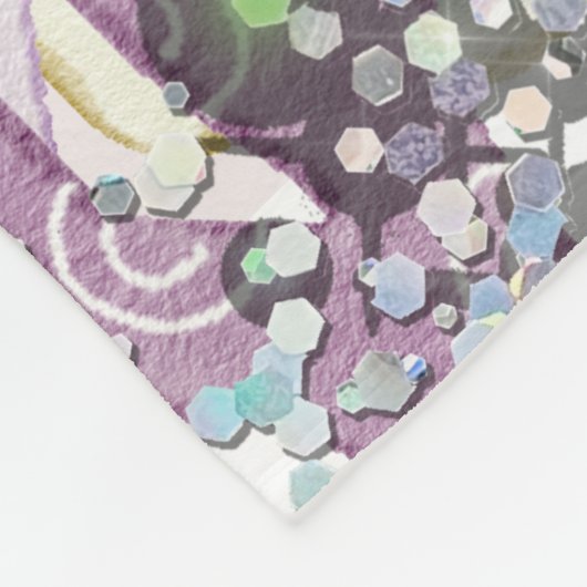 Personalisiert "Be a Mermaid" Fleecedecke (Ecke)