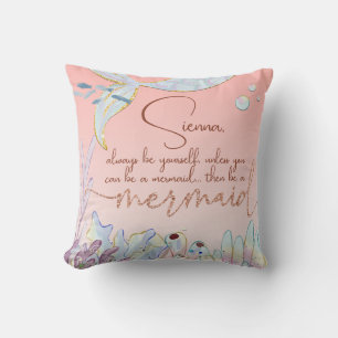 Personalisiert "Be a Mermaid" Kissen