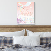 Personalisiert "Be a Mermaid" Leinwanddruck (Insitu (Schlafzimmer))