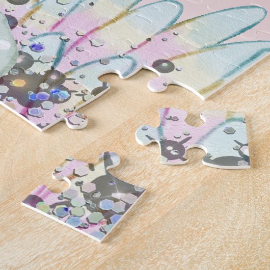 Personalisiert "Be a Mermaid" Pastel Glitzer Puzzle (Seite)