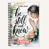 Personalisiert Be Still und Know Christlich Journa Notizblock (Vorderseite)