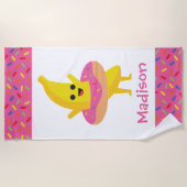 Personalisiert Beach Banana Badetuch (Vorderseite)