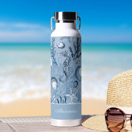 Personalisiert Beach Blue Ocean Life Trinkflasche