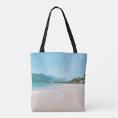 Personalisiert Beach Bridge Tote Bag Tasche (Rückseite)