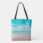 Personalisiert Beach Bridge Tote Bag Tasche (Rückseite)