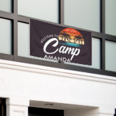Personalisiert Beach Camp Junggeselinnen-Abschied  Banner (Äußeres Gebäude)