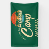 Personalisiert Beach Camp Junggeselinnen-Abschied Banner (Vertikal)