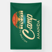 Personalisiert Beach Camp Junggeselinnen-Abschied Banner (Vertikal)
