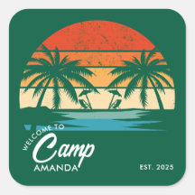 Personalisiert Beach Camp Junggeselinnen-Abschied