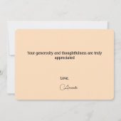 Personalisiert Beach Dankeschön Karte (Rückseite)