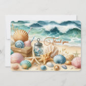 Personalisiert Beach Dankeschön Karte (Vorderseite)
