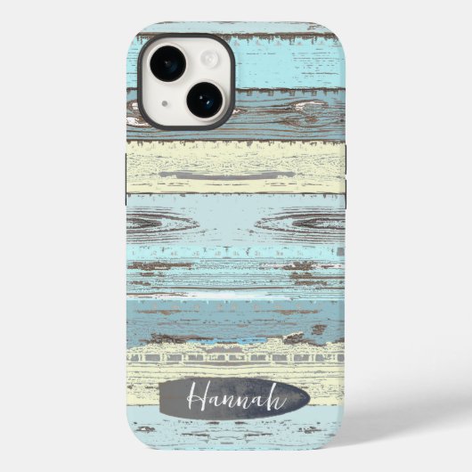 Personalisiert Beach Driftwood Surfboard Case-Mate iPhone Hülle (Rückseite)