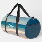 Personalisiert Beach Foto Blue Duffle Bag (Rechte Ecke)