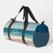 Personalisiert Beach Foto Blue Duffle Bag (Rechte Ecke)