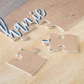 Personalisiert Beach Foto Blue Landschaftlich Puzzle (Seite)