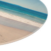 Personalisiert Beach Foto Blue Landschaftlich Schneidebrett (Ecke)