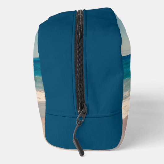Personalisiert Beach Foto Blue Waschbeutel (Rechts)