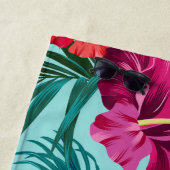 Personalisiert Beach Handtuch Hibiskus (Beispiel)