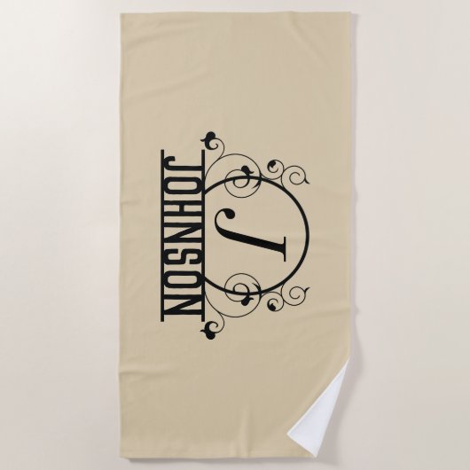 Personalisiert Beach Handtuch Individuelle Name Ba (Vorderseite)